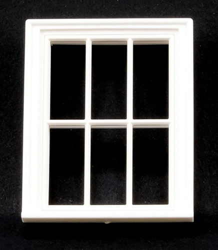 Victorian Window, 6 Pane, 1/24th Scale